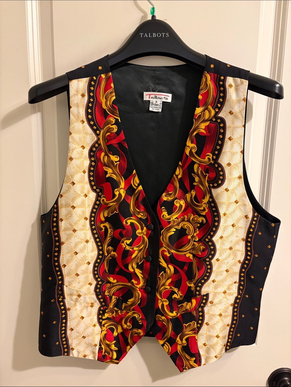 Vintage Talbots Silk Vest